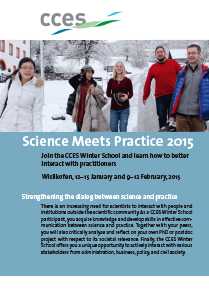 Enlarged view: Flyer CCES Winter School